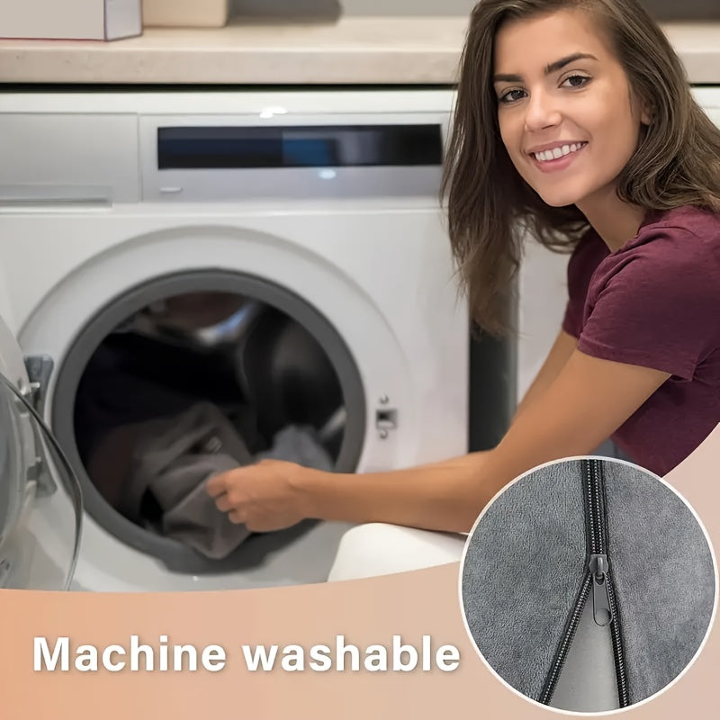 Extra Grote Kussen - Bedkussen met Afneembare Hoes - Rugsteunkussen voor TV, Lezen, Spelen en Dutjes - Stevig kussen voor bed, bank of vloer - Ideaal voor Volwassenen & Thuisbioscoop - Machinewasbaar - Verkrijgbaar in grijs/zwart/wit/beige/bruin, Kussens