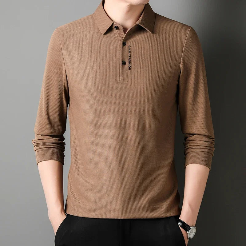 Nordiva™ | Poloshirt met Lange Mouwen