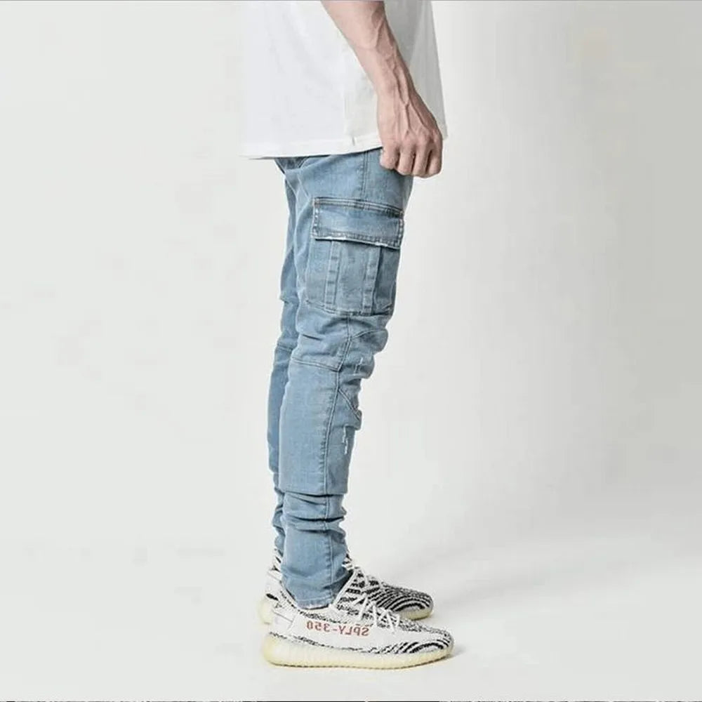 Nordiva™ | Cargo Street Elastic Jeans