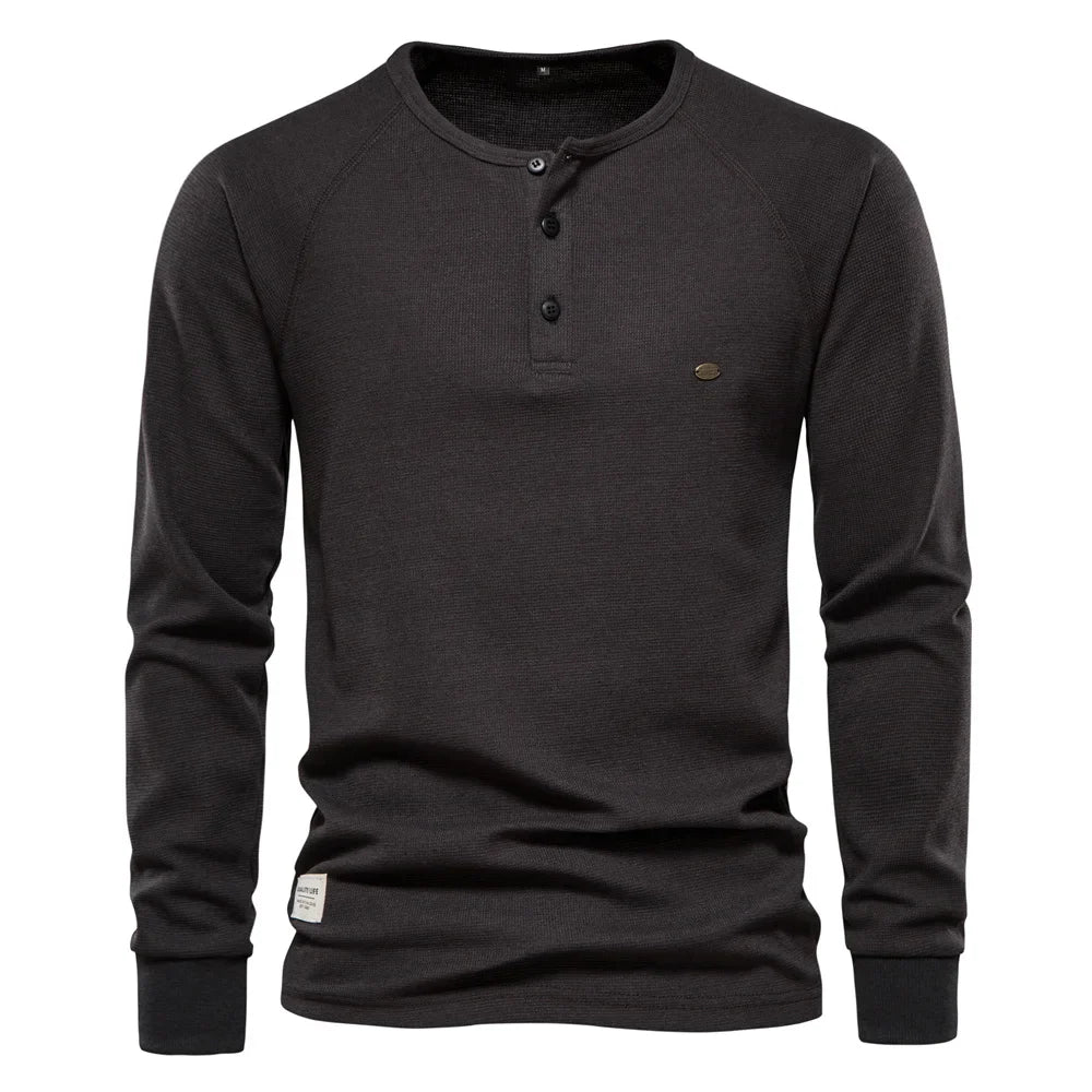 Nordiva™ | Long Sleeve Shirt Met Knopen