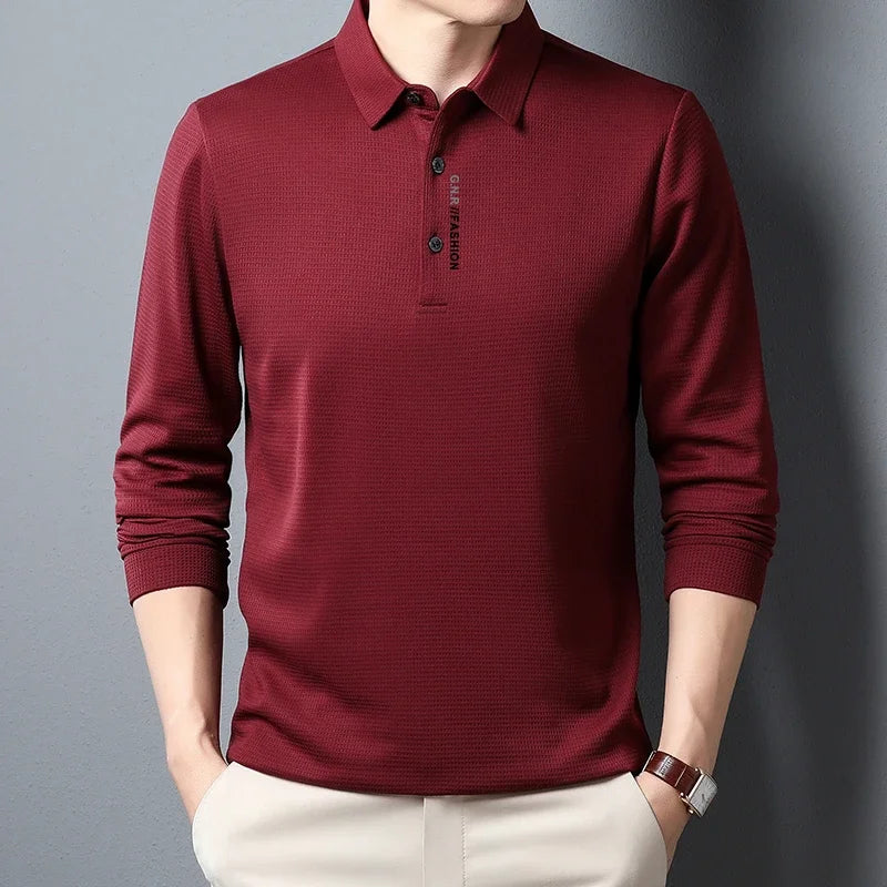 Nordiva™ | Poloshirt met Lange Mouwen